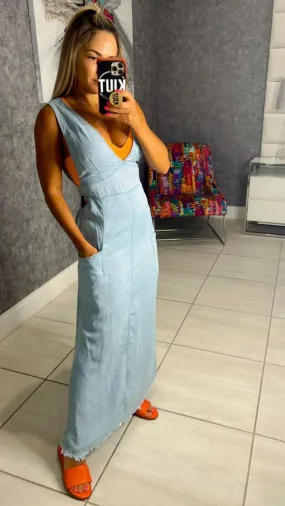 2335 Maxi tencel dress