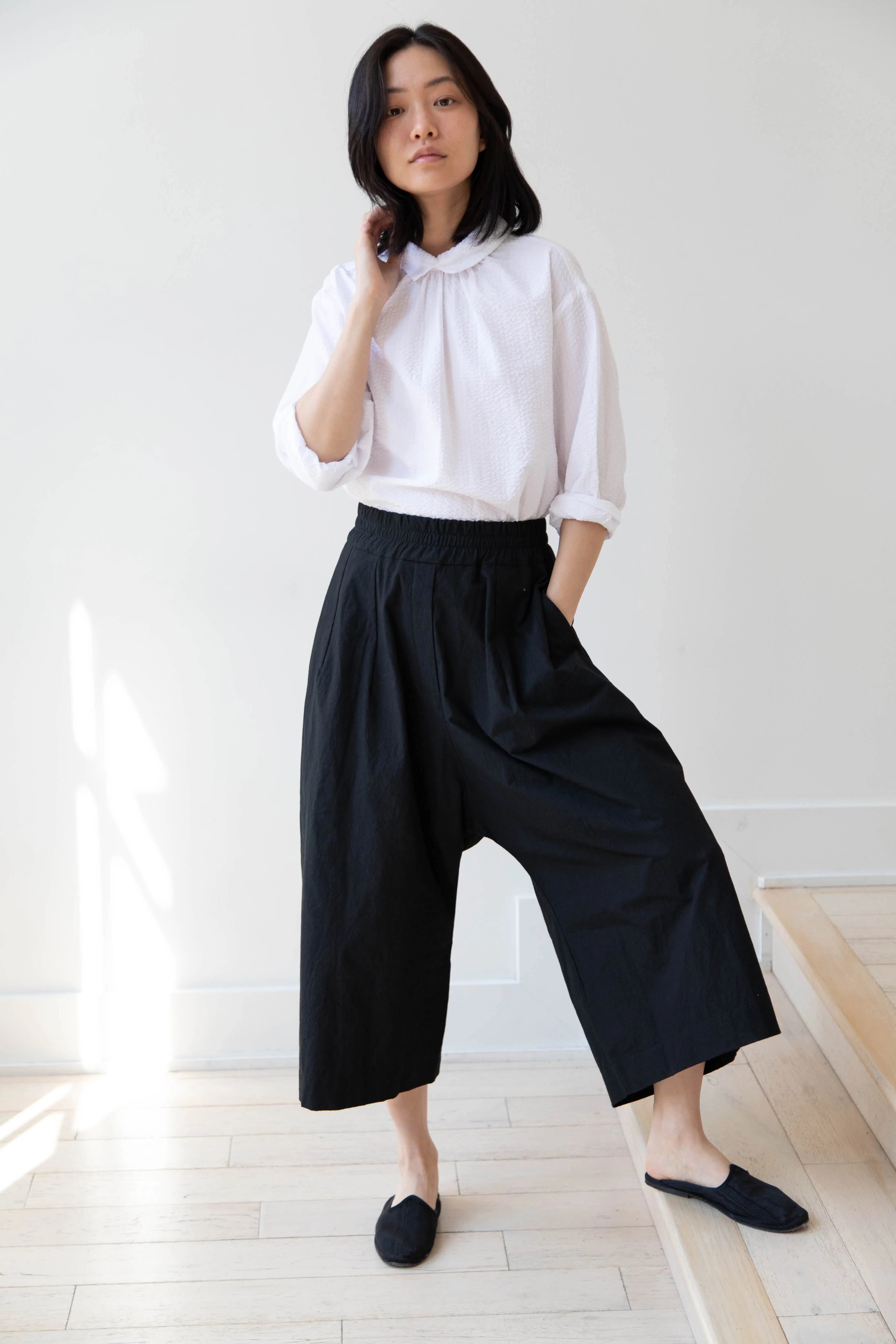 Album di Famiglia | Wide Trousers in JC in Black