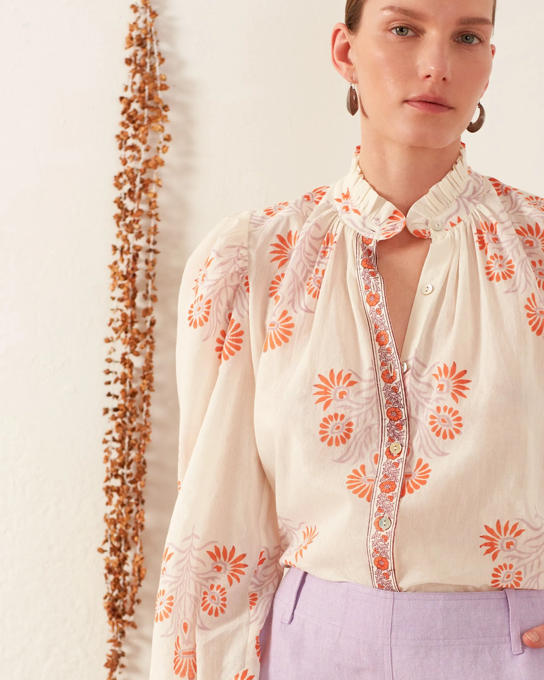 Ana Papaya Aster Shirt