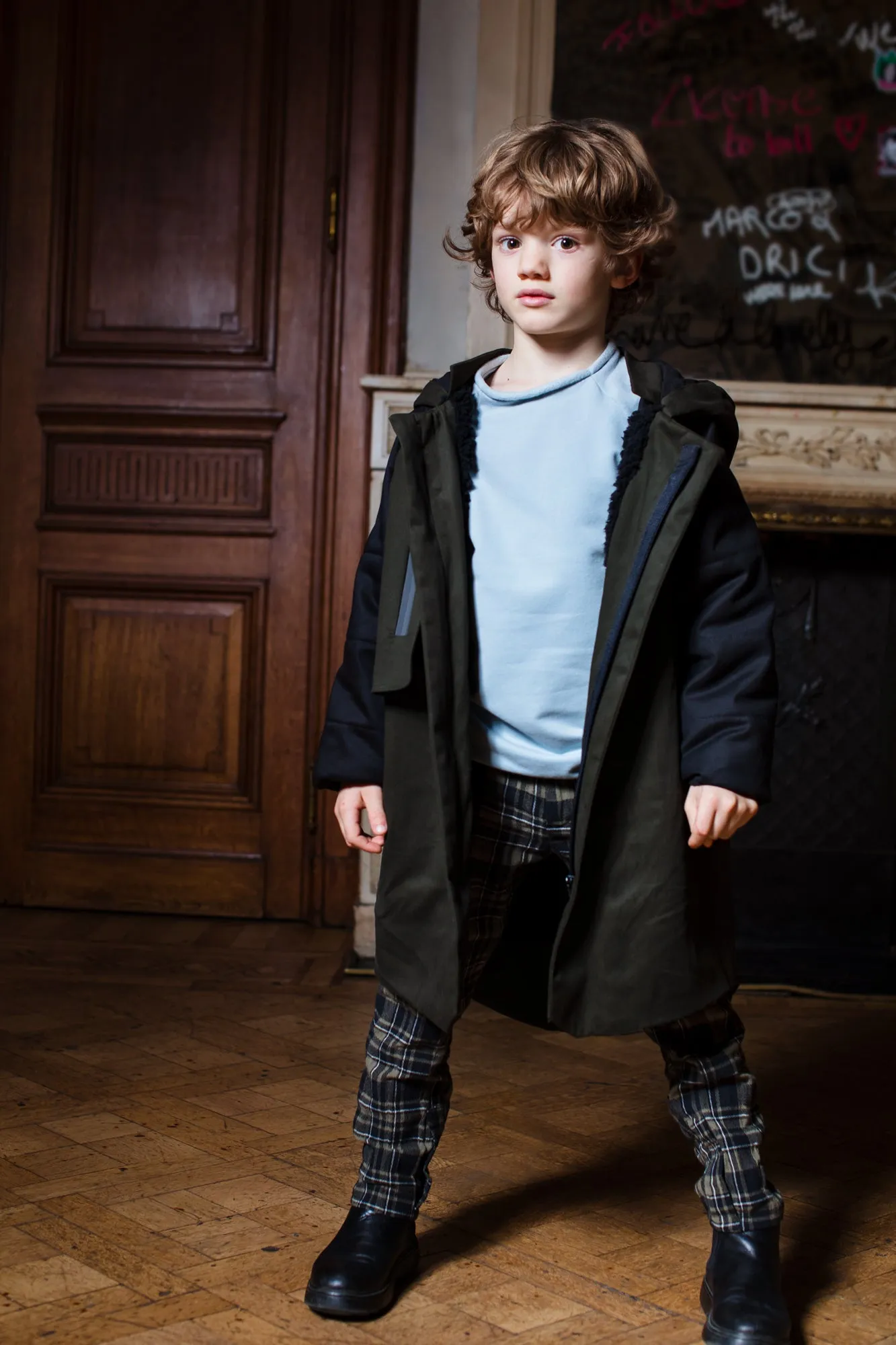 Anja Schwerbrock Forest Green Trench Coat