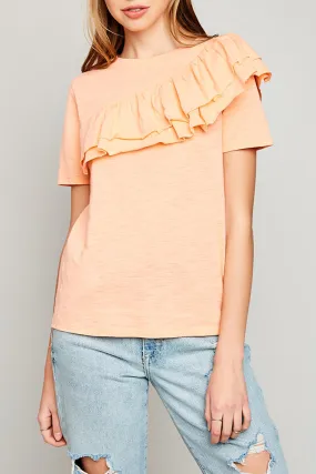 Asymmetrical Ruffled T-Shirt (Mother: Mommy and Me)