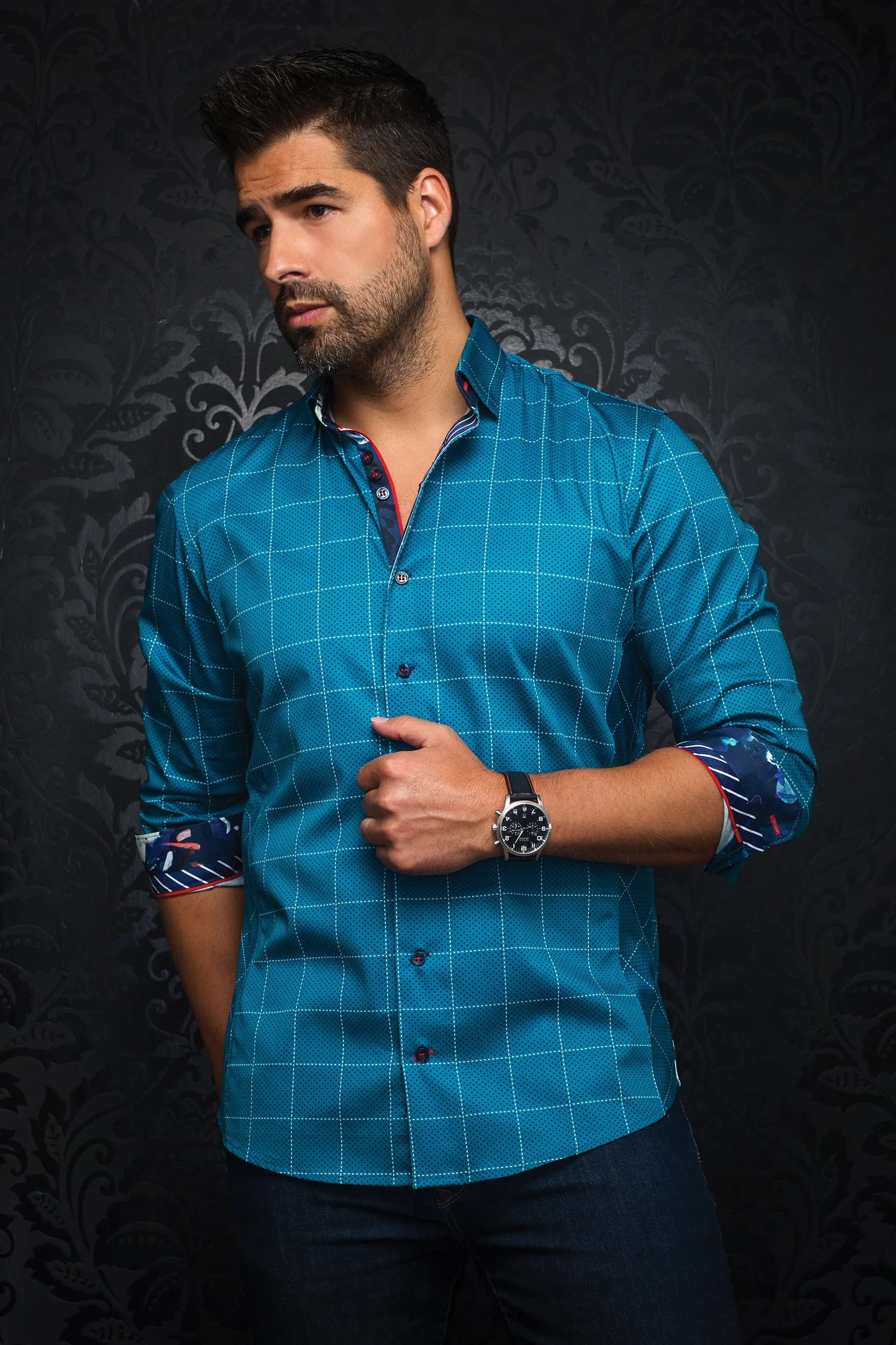 AU NOIR SHIRT- ROVNO TEAL