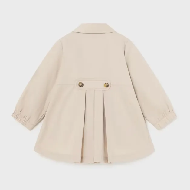 Baby Pleated Trench Coat