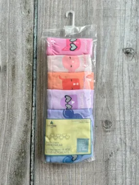 BabyGap size 2-3 girls 7-pack briefs style underwear, critters, brand new in package