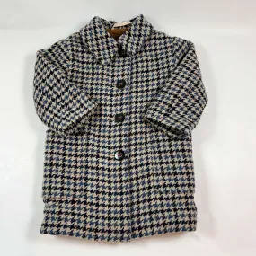 Bellerose pied de poule coat with teddy lining 4Y