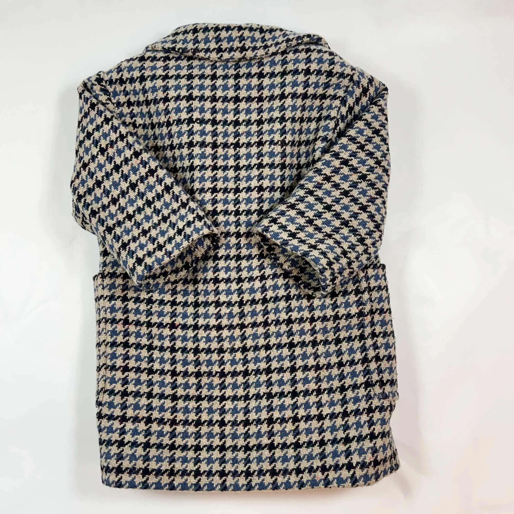 Bellerose pied de poule coat with teddy lining 4Y