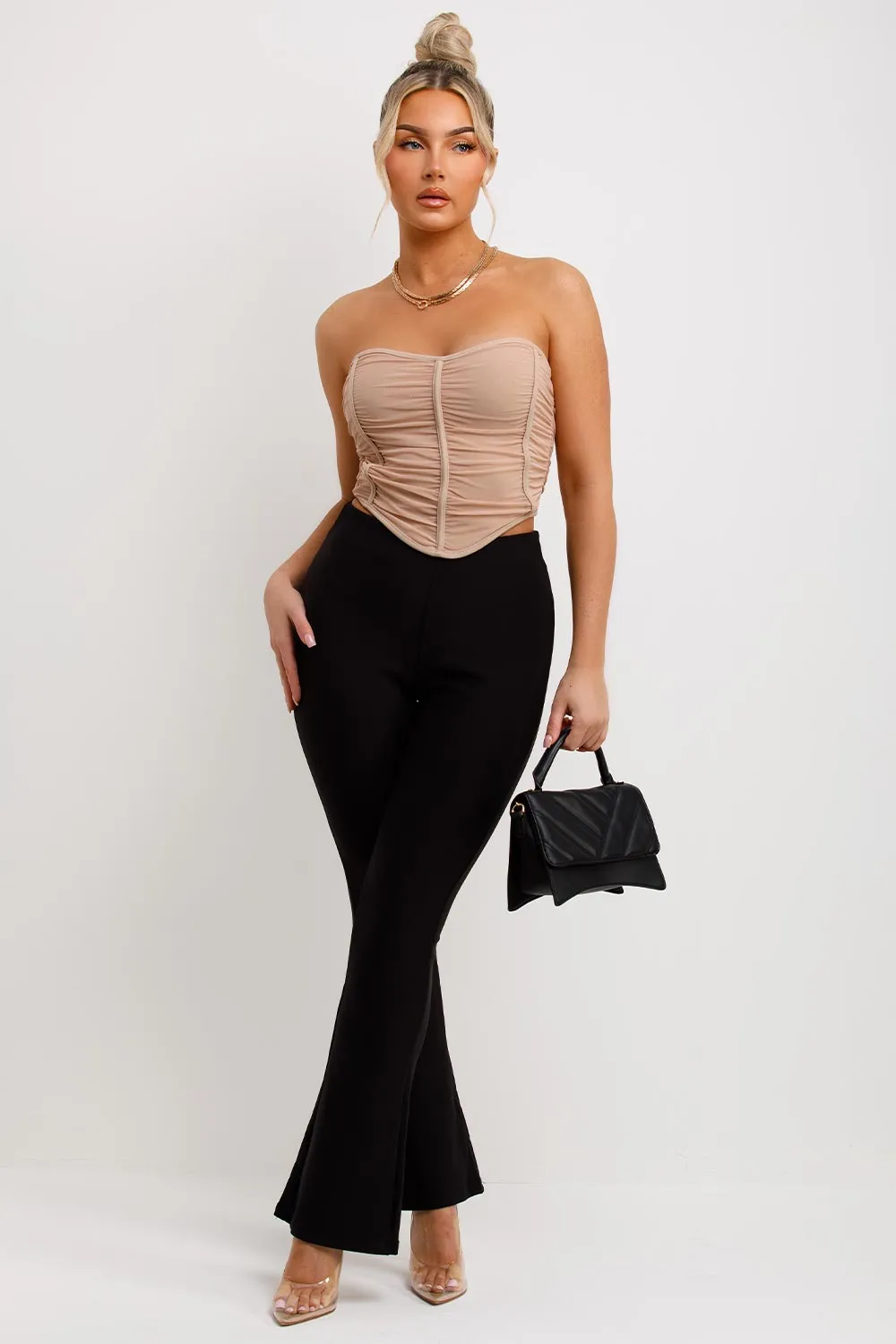 Black Flared Trousers