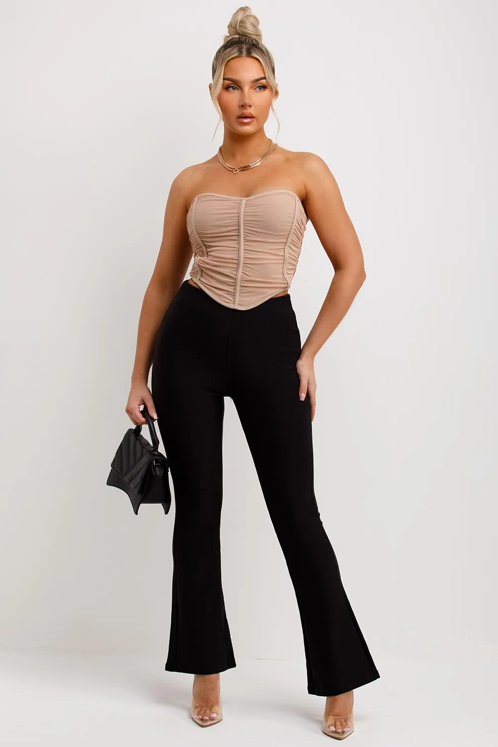 Black Flared Trousers