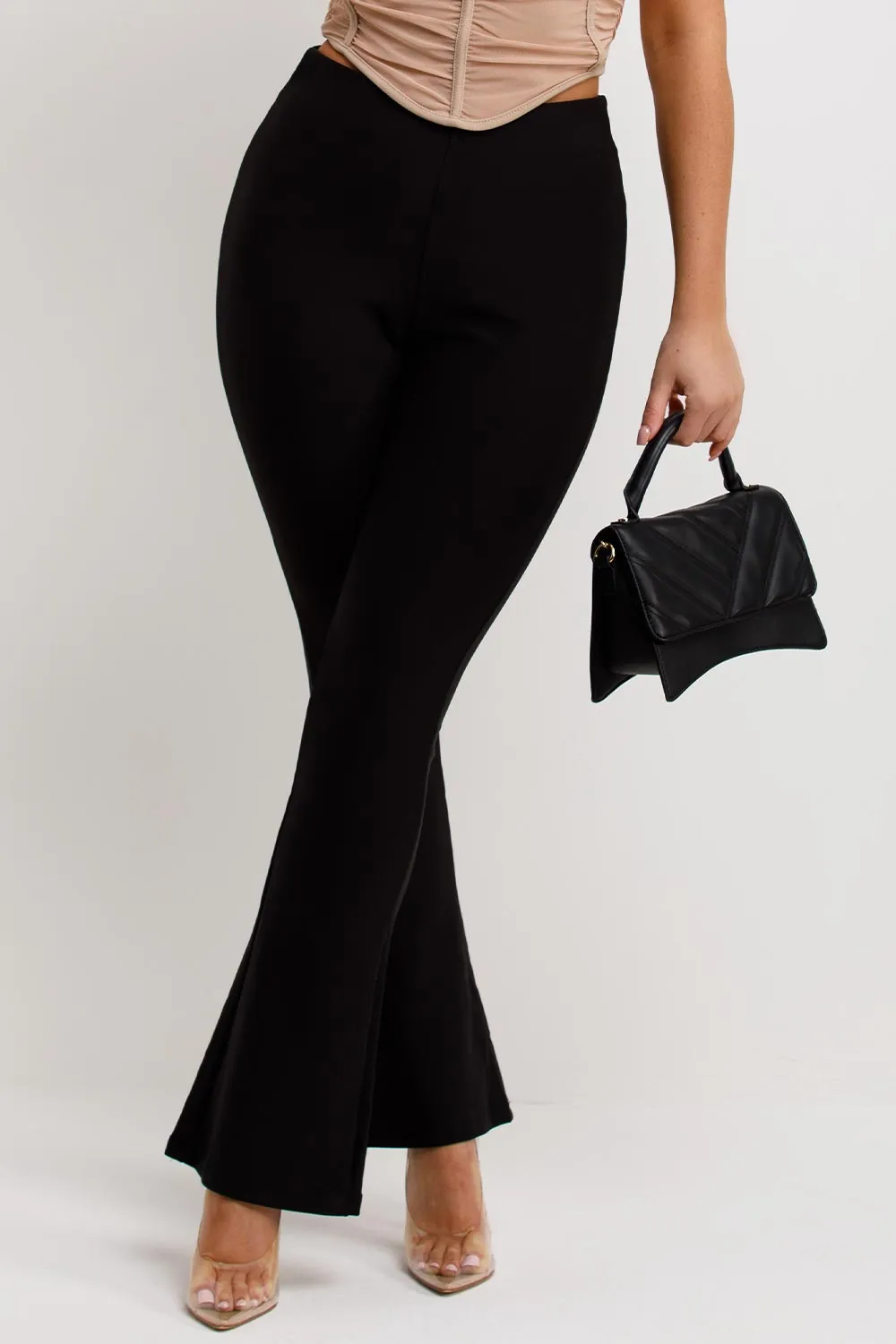Black Flared Trousers