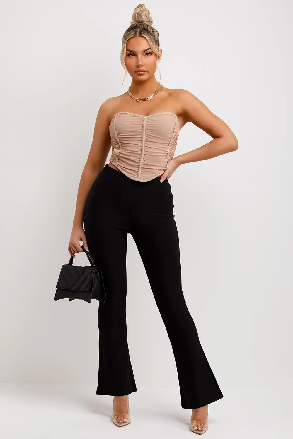 Black Flared Trousers