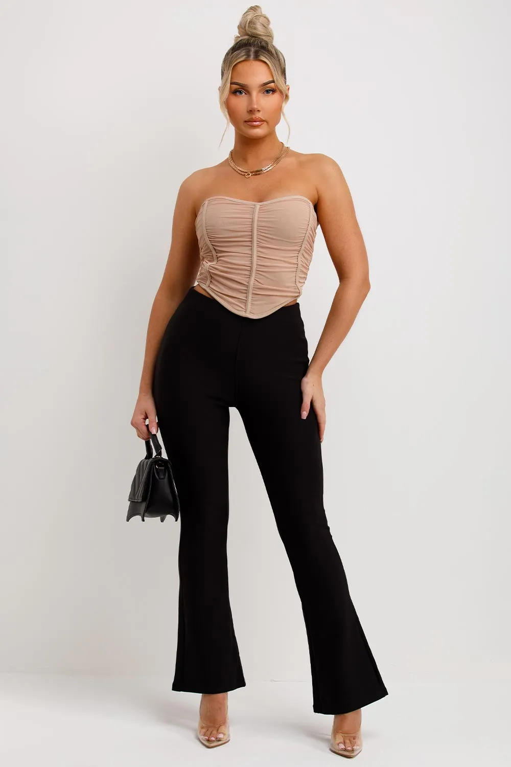 Black Flared Trousers