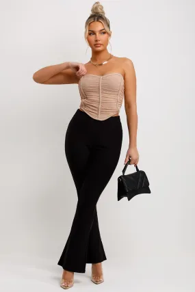 Black Flared Trousers