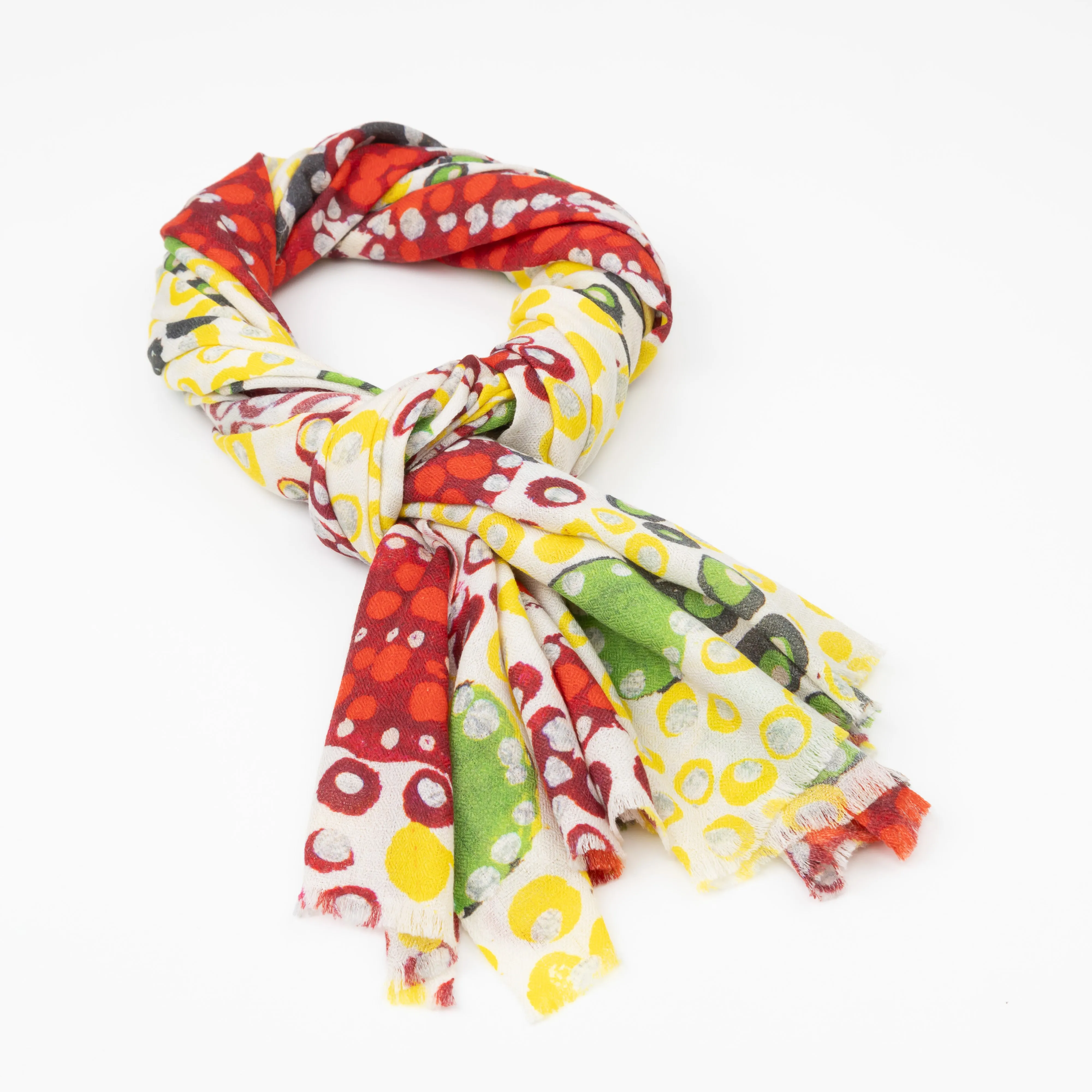 Blooming Sturt Peas – Luxury Cashmere Scarf – Designed by Sally White