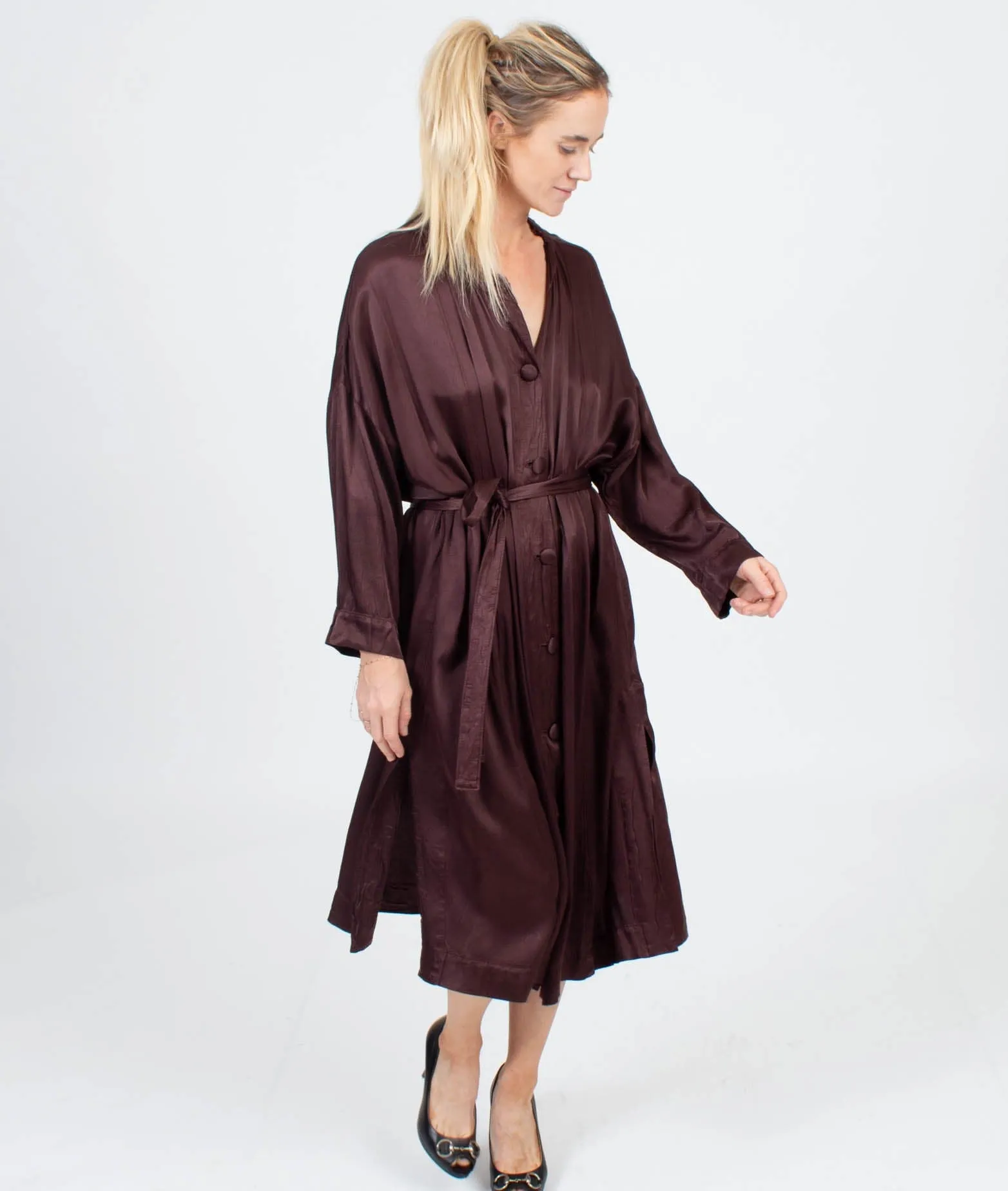 Button Front Dress Set