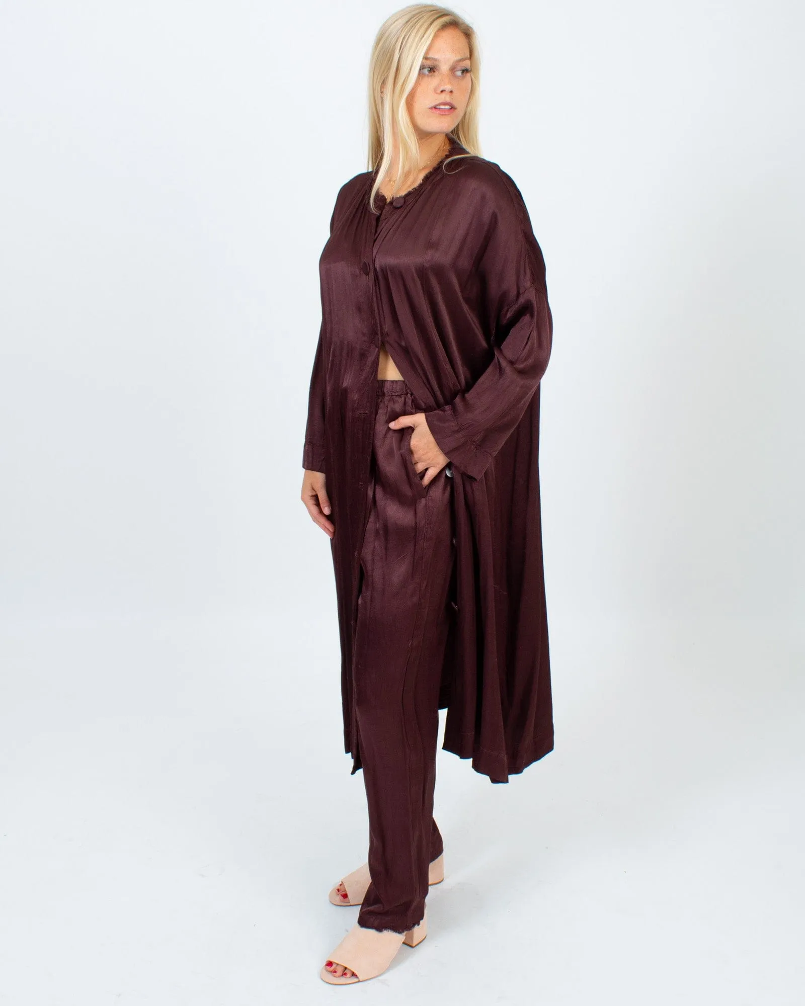 Button Front Dress Set