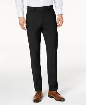 Calvin Klein Mens Skinny fit Dress Pants 32 / 29 Black Solid Stretch