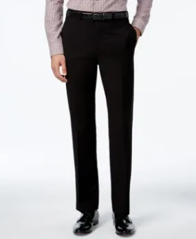 Calvin Klein Mens Slim fit Dress Pants 34 / 32 Black Solid Stretch