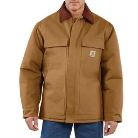 Carhartt Large Tall Brown Arctic Quilt-Lined 12 Ounce Cotton Duck Traditional Coat
