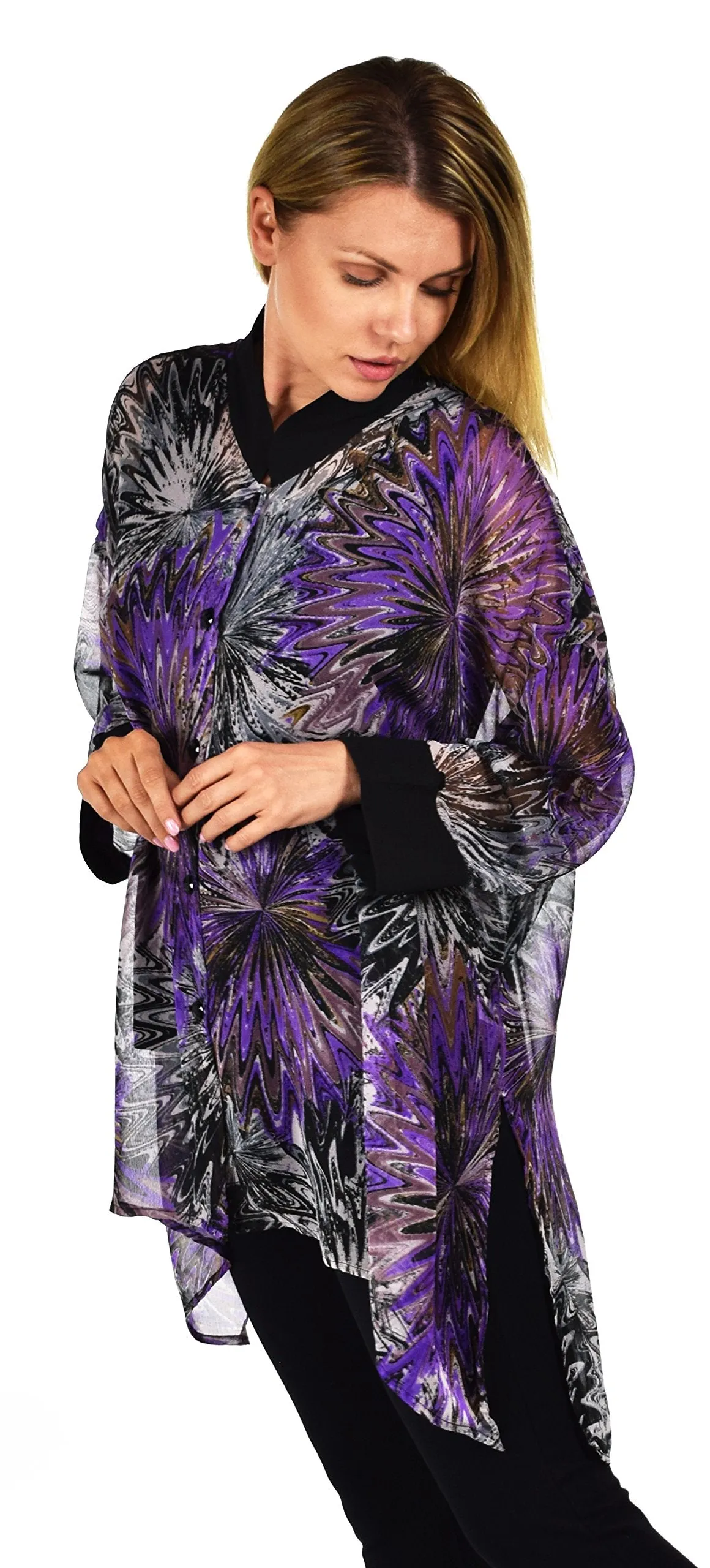 ComfyPlus, Plus Size Shirt, Oversize Shirt, Chiffon Shirt, Plus Size top, Designer Shirt, Zebra Print, Big Shirt,Plus size clothing