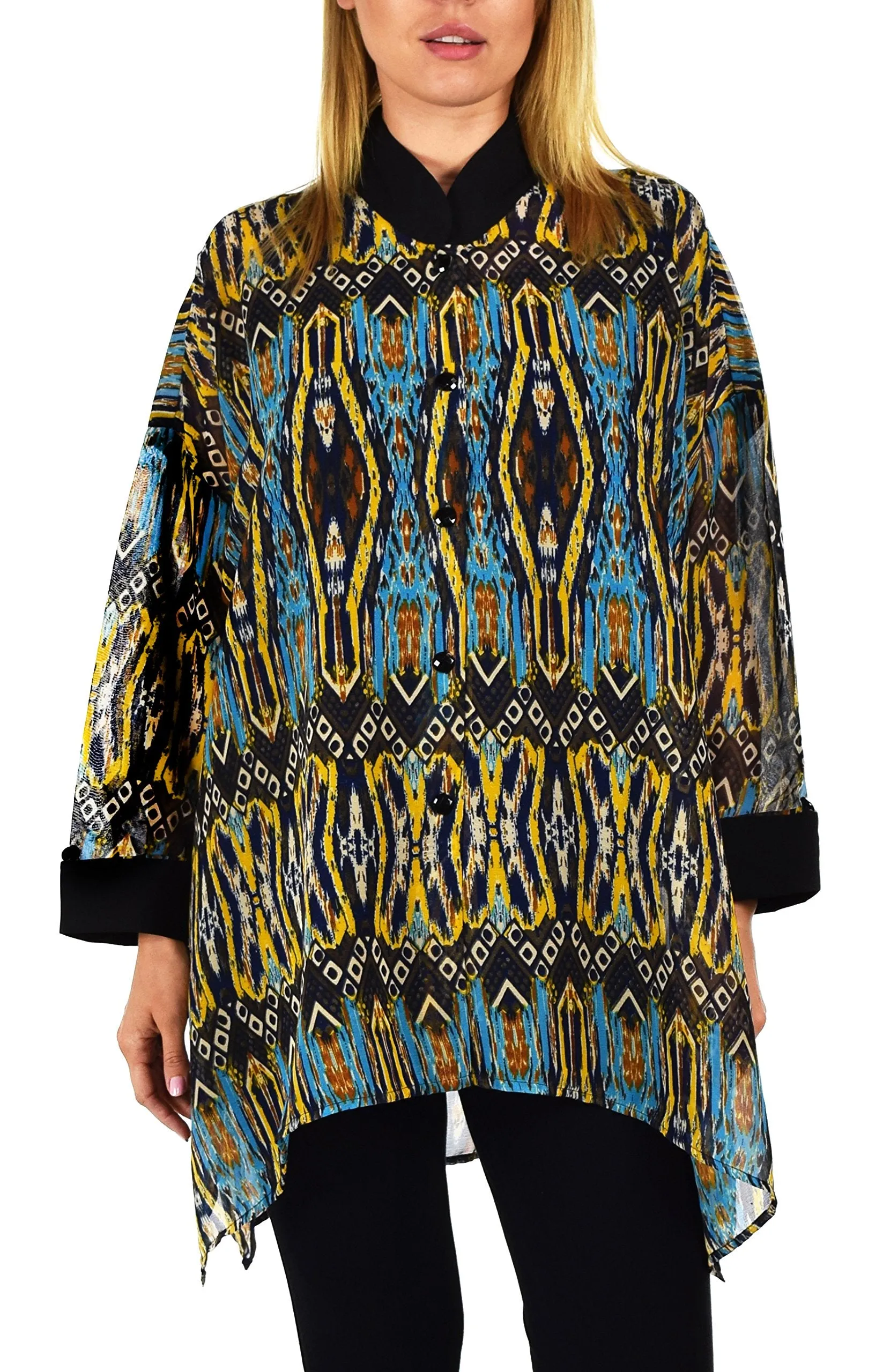 ComfyPlus, Plus Size Shirt, Oversize Shirt, Chiffon Shirt, Plus Size top, Designer Shirt, Zebra Print, Big Shirt,Plus size clothing
