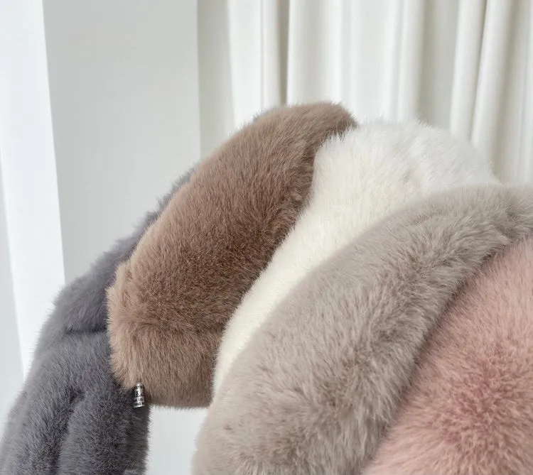 Cute and Soft Faux Cony Hair Scarf