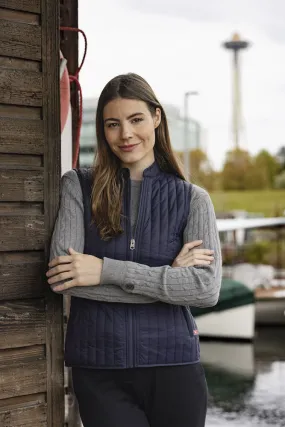 Cutter & Buck Ozette Ladies Padded Body Warmer | Lightweight | Quilted | Navy/Black | XS-2XL
