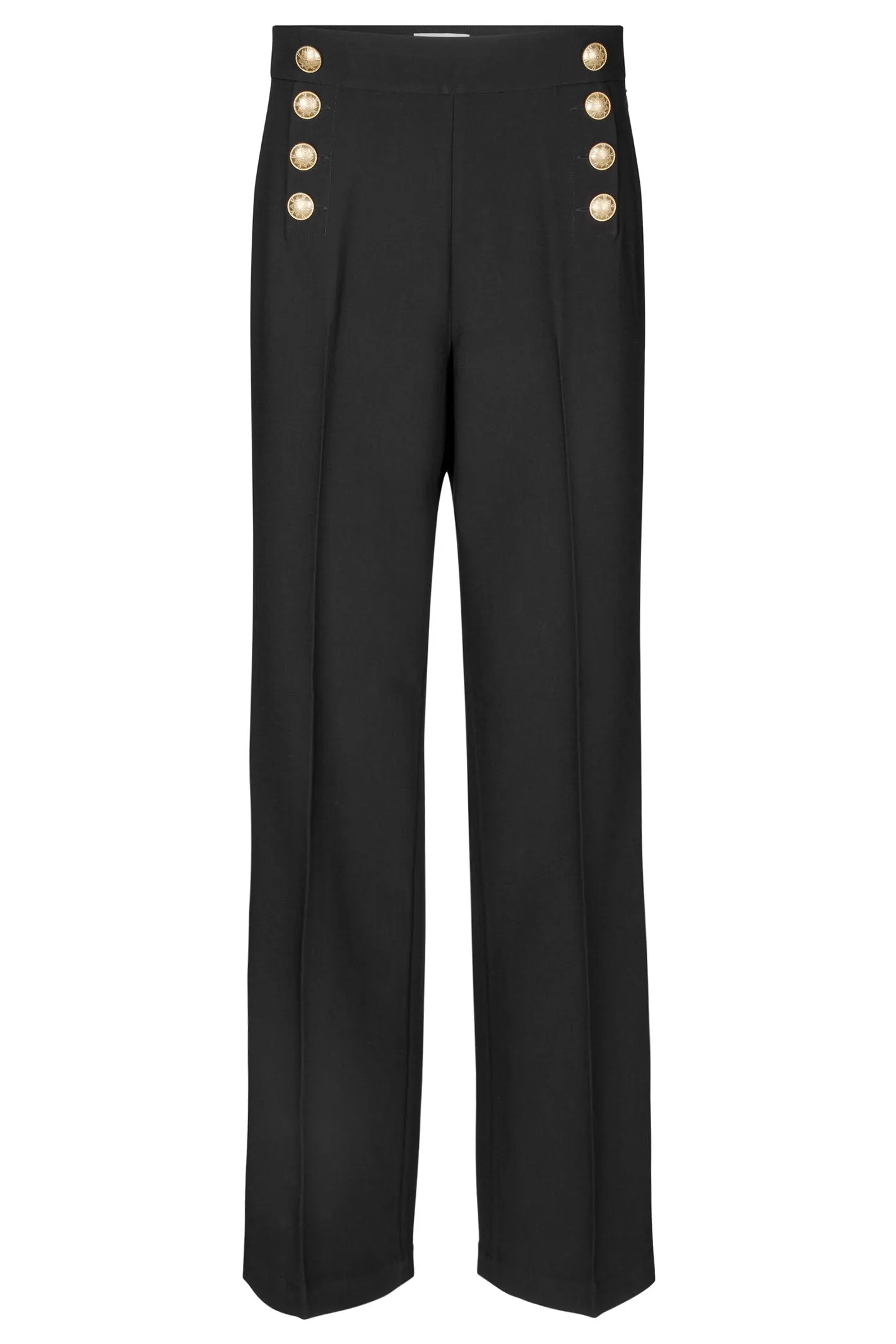 Dea Kudibal Isobeldea Trousers Black Button Detail 0990724 1000