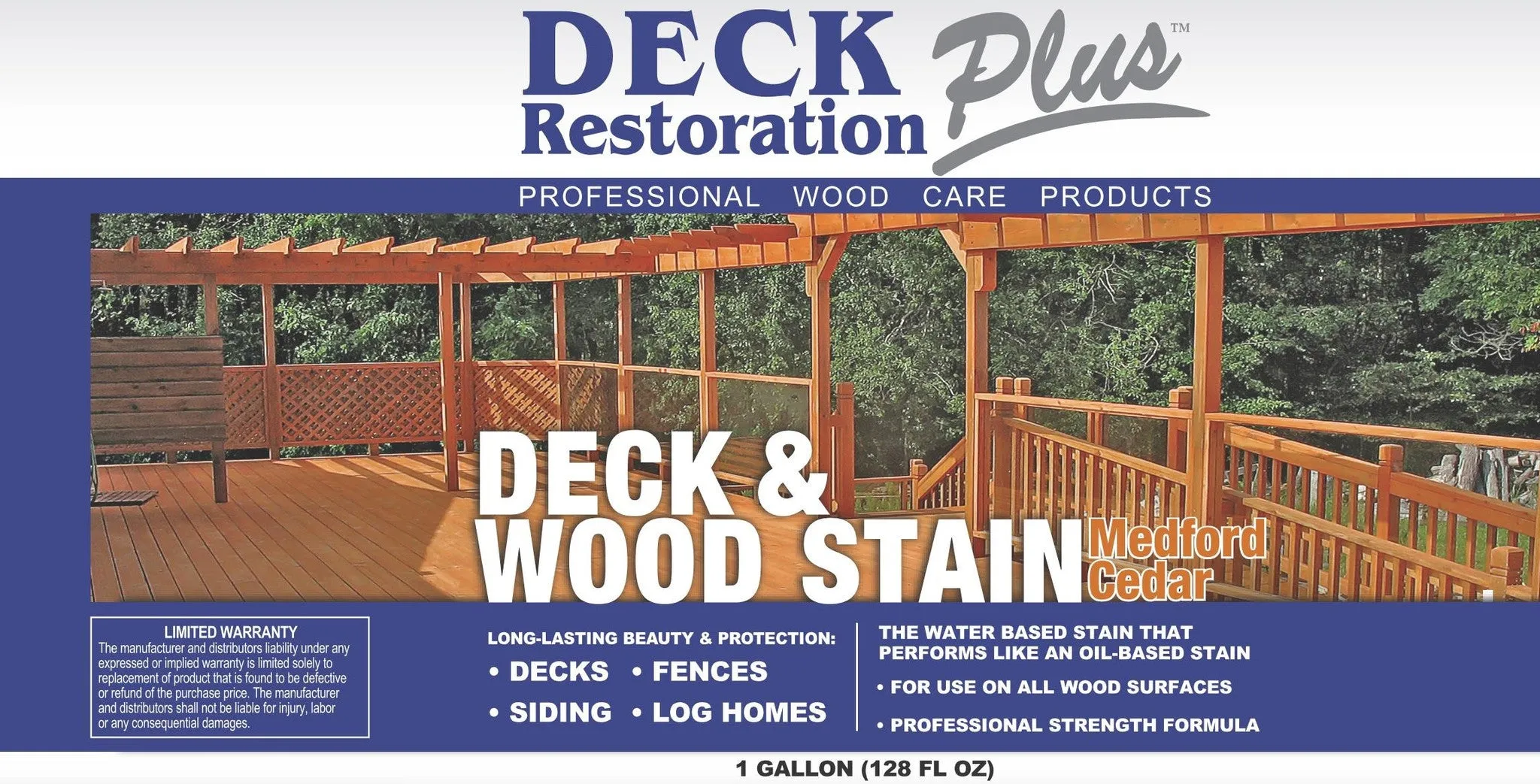 Deck Restoration Plus Deck & Wood Stain: Medford Cedar (FREE SHIPPING on Stains)
