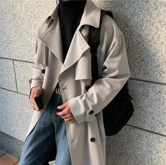 Double-breasted Trench Loose Trend Coat