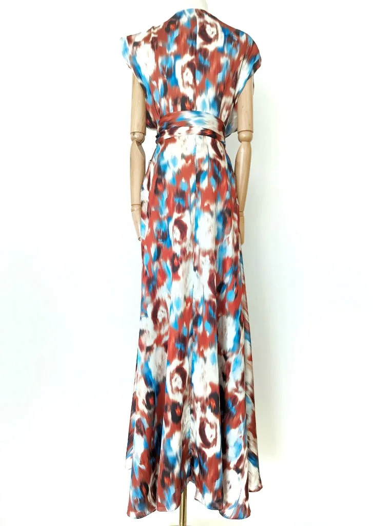 Earth Goddess Statement Wrap Dress
