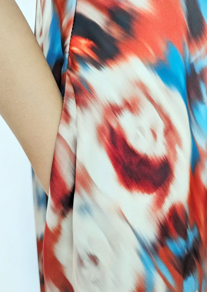 Earth Goddess Statement Wrap Dress