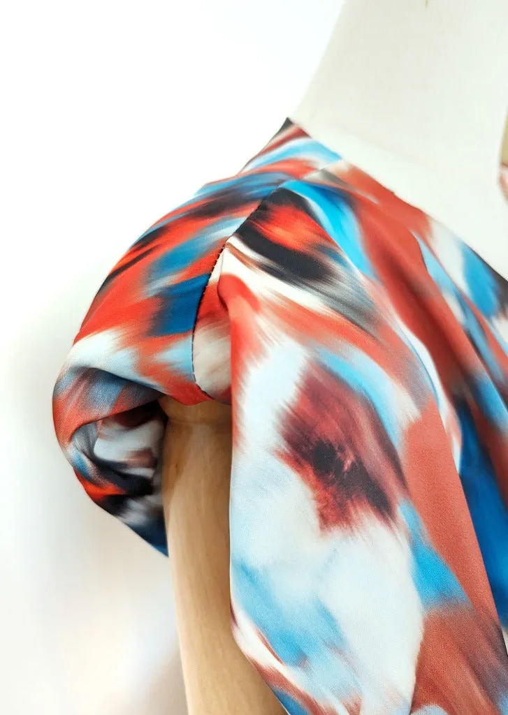 Earth Goddess Statement Wrap Dress