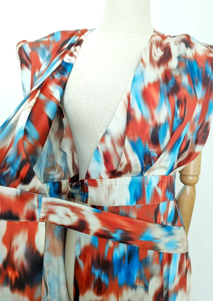 Earth Goddess Statement Wrap Dress