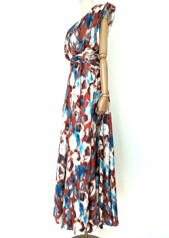 Earth Goddess Statement Wrap Dress