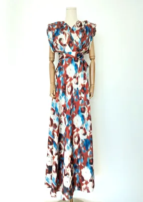 Earth Goddess Statement Wrap Dress
