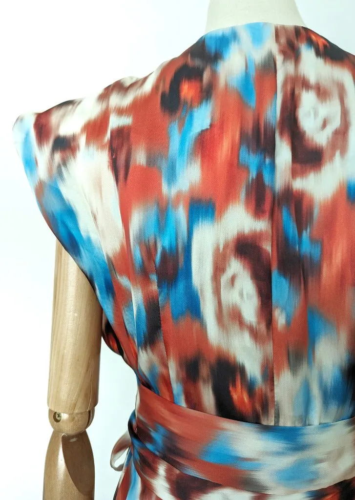 Earth Goddess Statement Wrap Dress