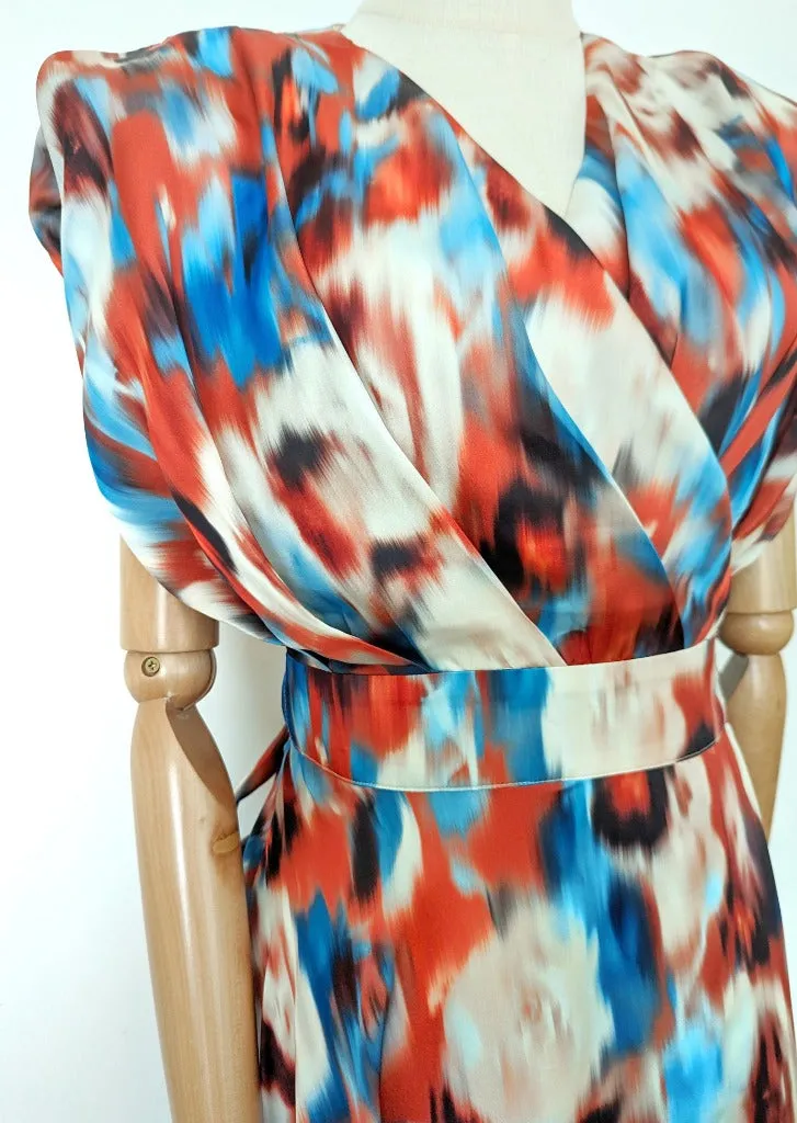 Earth Goddess Statement Wrap Dress