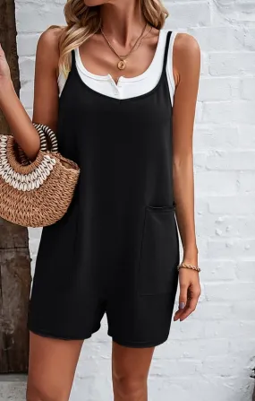 Effortless Charm Pocket Romper