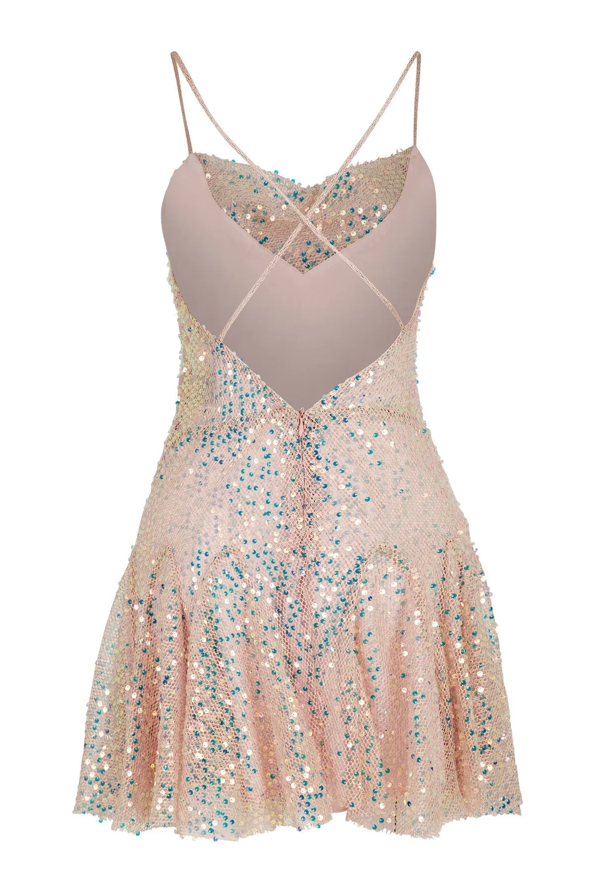 Estella Strip Trap Pink Mini Dress
