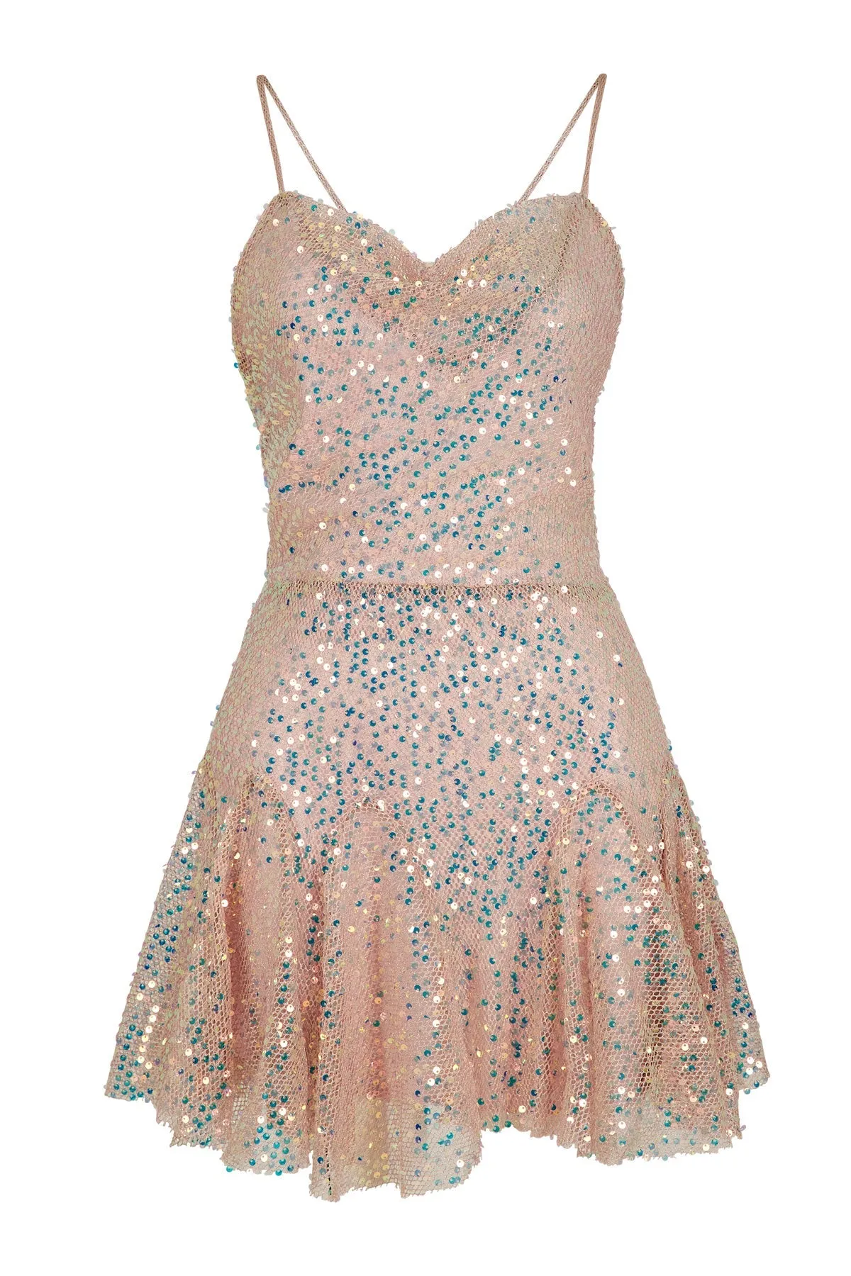 Estella Strip Trap Pink Mini Dress
