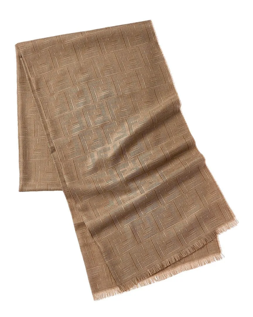 FENDI FF Wool & Silk-Blend Scarf
