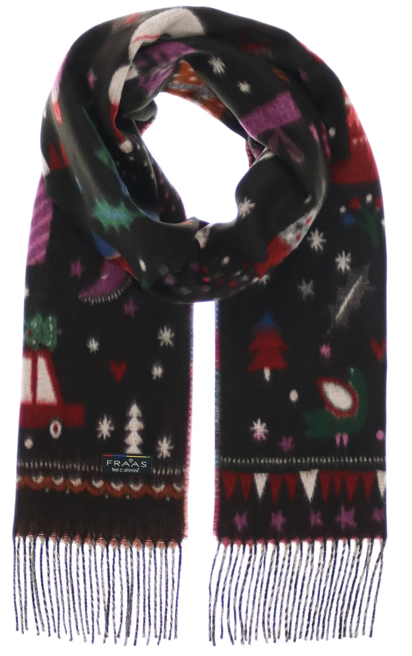 FRAAS - The Scarf Company - Christmas Kitsch: Black