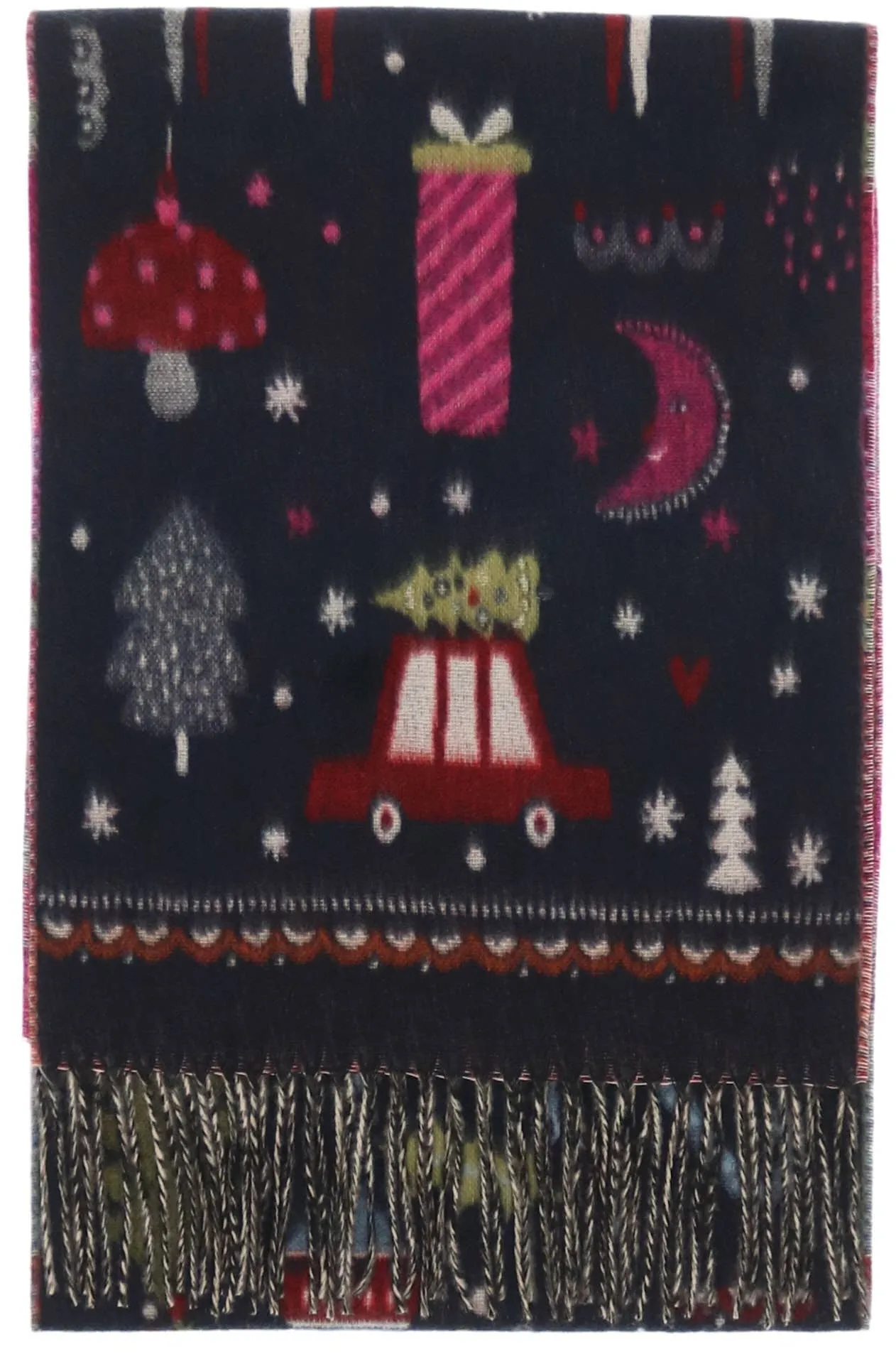 FRAAS - The Scarf Company - Christmas Kitsch: Black