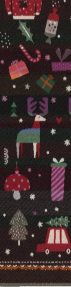 FRAAS - The Scarf Company - Christmas Kitsch: Black