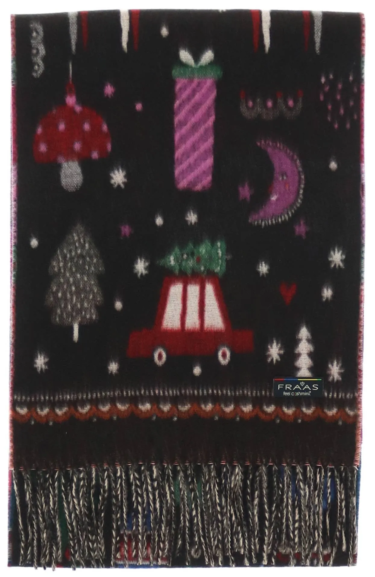 FRAAS - The Scarf Company - Christmas Kitsch: Black