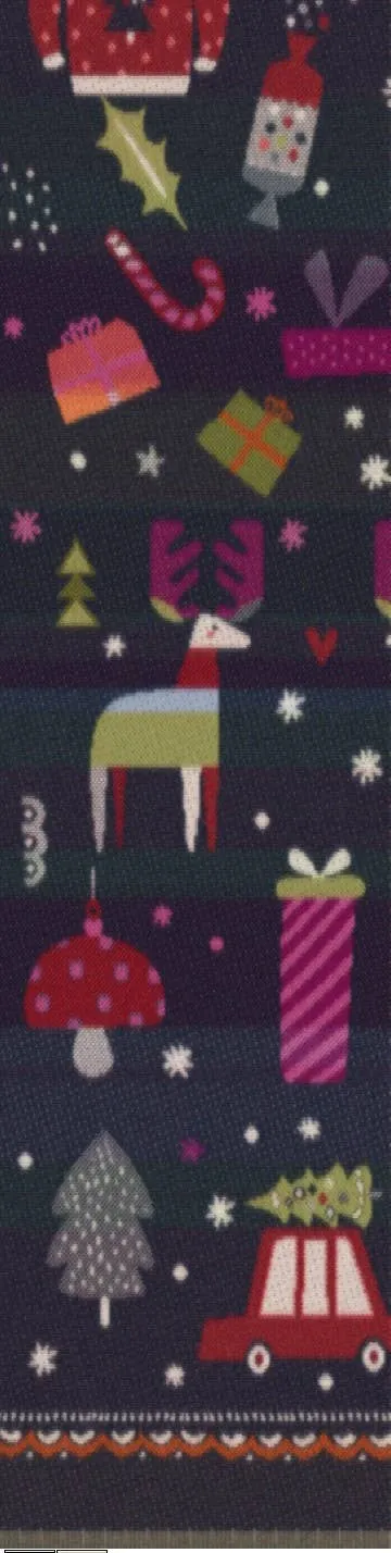 FRAAS - The Scarf Company - Christmas Kitsch: Black