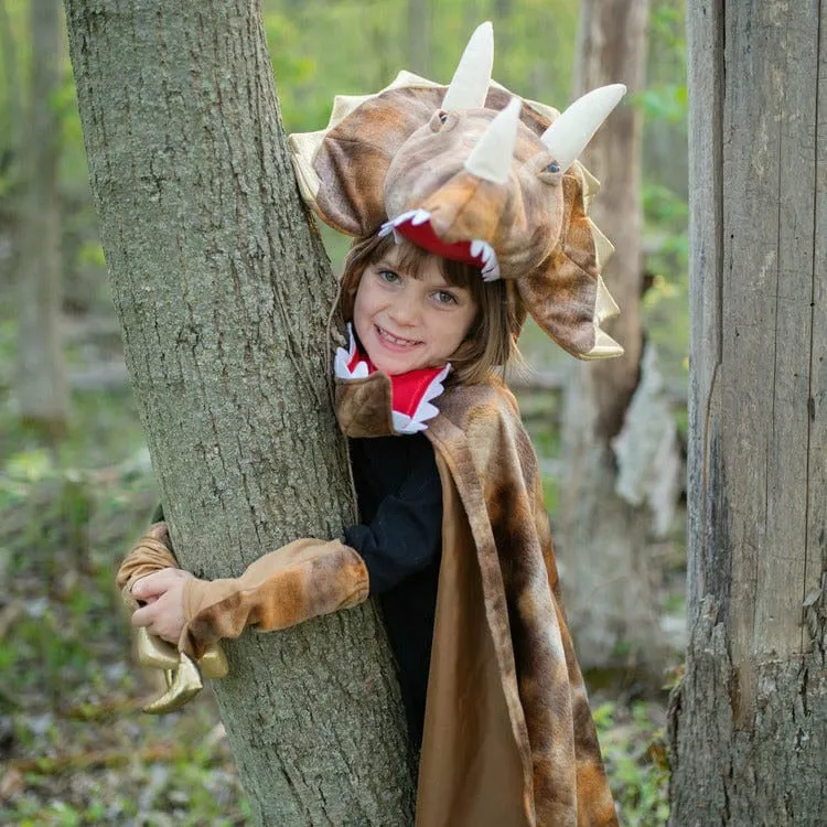 Grandasaurus Triceratops Cape with Claws - Size 4-6 Years