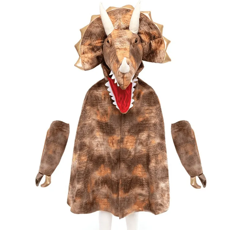 Grandasaurus Triceratops Cape with Claws - Size 4-6 Years