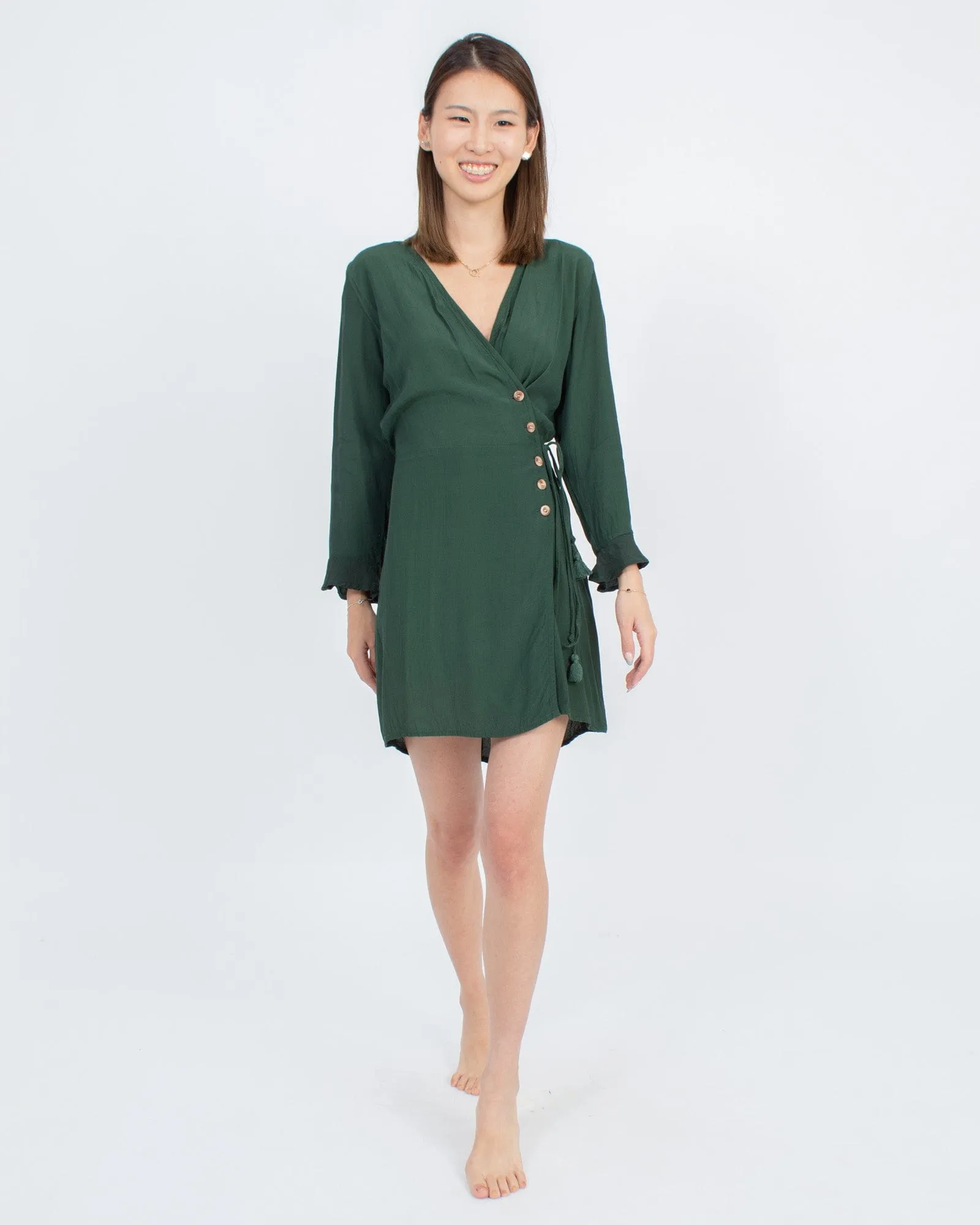 Green Wrap Dress
