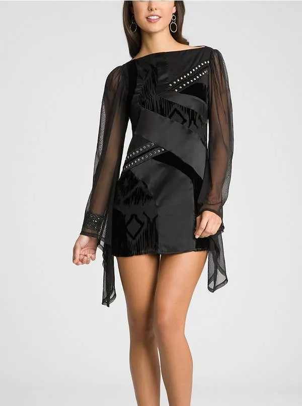 Guess Black Reiko Tunic Dress -SHF